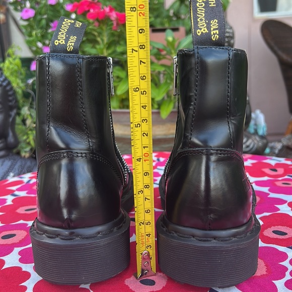 🏴󠁧󠁢󠁥󠁮󠁧󠁿 Dr. Martens MIE Zippered Y2K Chunky Mono Black Ankle Boots UK 5 - Picture 9 of 17